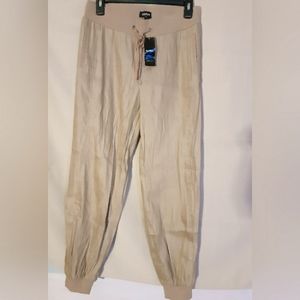 Bebe Linen Drawstring Pant